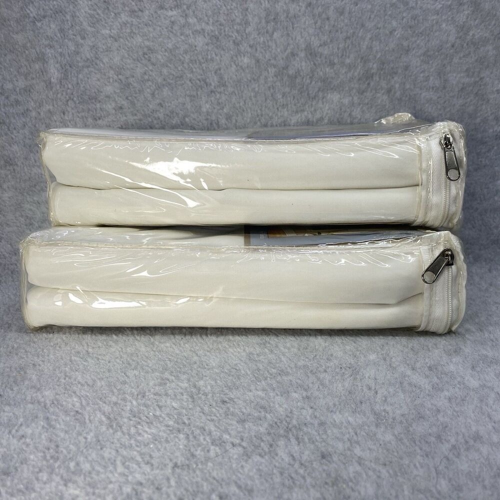 Ellery Homestyles Victoria White Voile Sheer Curtain Panels 6 Yards Set of 2 - Picture 4 of 6